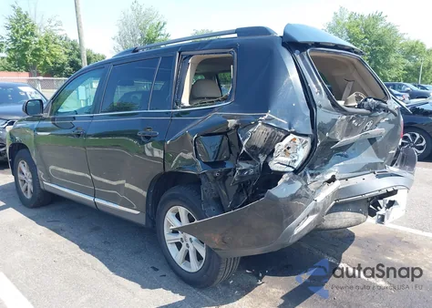 2013 Toyota Highlander Se V6 из США, поврежденный, VIN 5TDBK3EH4DS189449